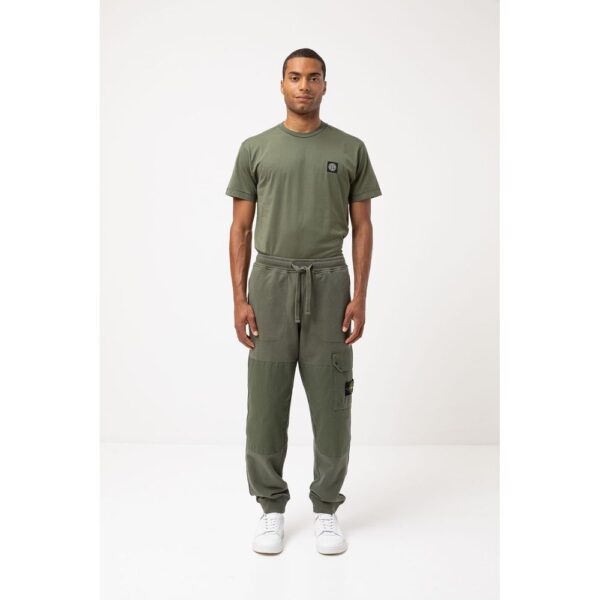 Stone Island Green Cotton Men Tracksuit Trouser - Image 2