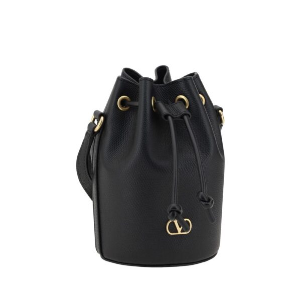 Valentino Garavani Mini Vlogo Drawstring Bucket Bag - Image 2