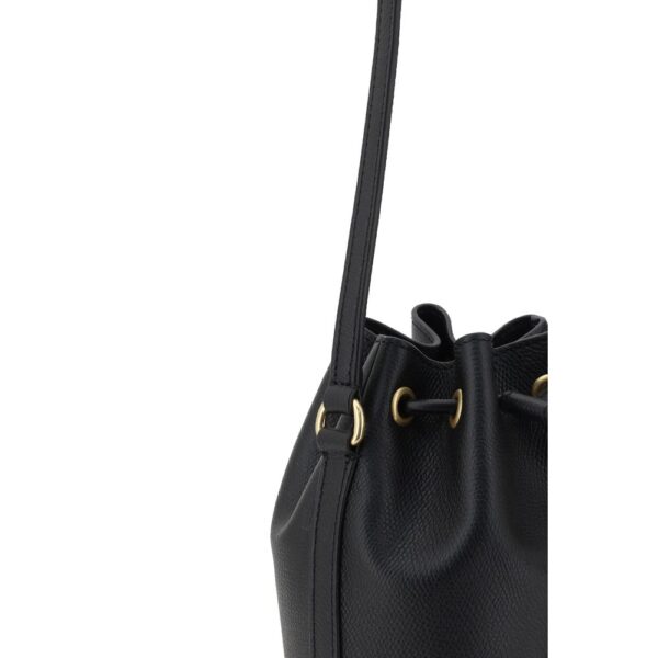Valentino Garavani Mini Vlogo Drawstring Bucket Bag - Image 4