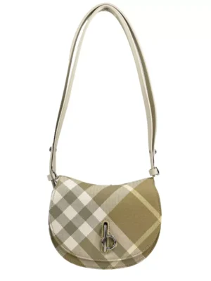 Burberry Mini Check Rocking Horse Crossbody Bag Purse