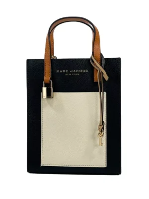 Marc Jacobs Micro Grind Leather Crossbody Bag Smoke Almond