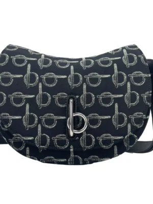 Burberry Mini Rocking Horse Crossbody Bag Purse Black