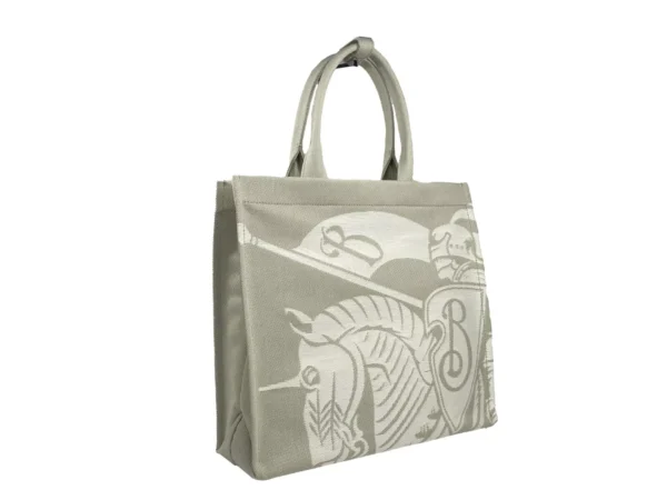 Burberry EKD Canvas Tote Bag With Coin Pouch Beige - Image 5