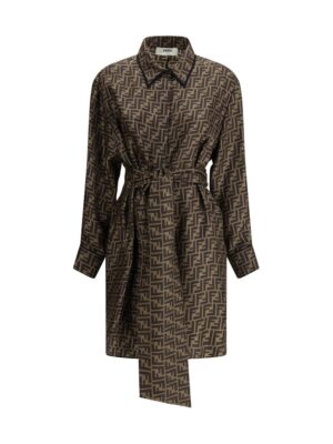 Fendi FF pattern shirt Dress