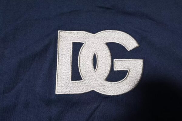 Dolce & Gabbana Blue Floral Logo CrewNeck Pullover Sweater - Image 7