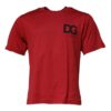 Dolce & Gabbana Red DG Logo Cotton Crew Neck T-shirt
