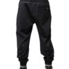 Dolce & Gabbana Black Polyester Logo Jogger Pants - Image 4