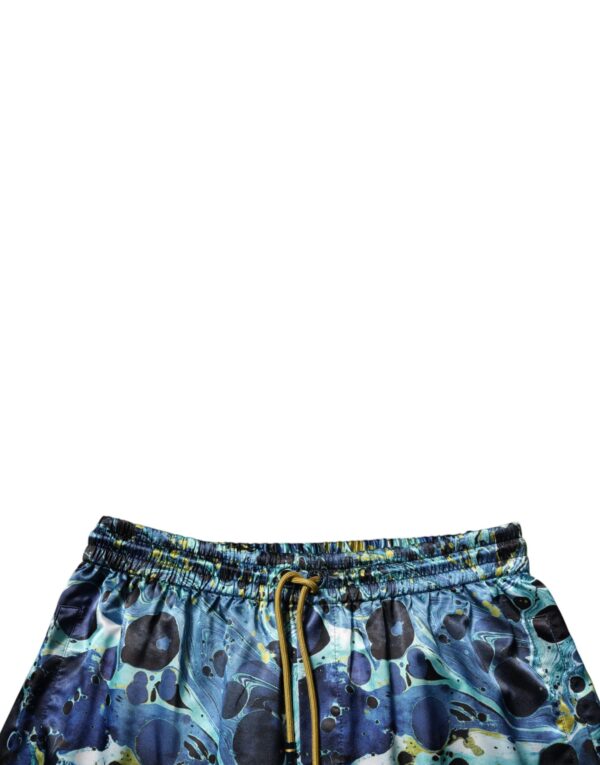 Dolce & Gabbana Multicolor Marble Print Jogger Men Sweatpants Pants - Image 5