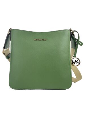 Michael Kors Green Saffiano Leather Crossbody Bag