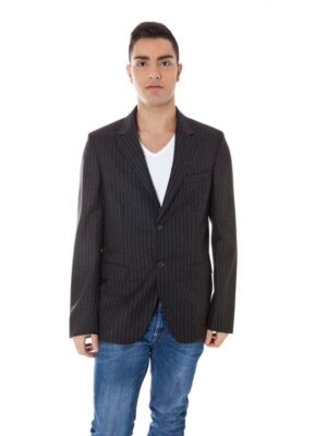 Calvin Klein Gray Wool Mens Jacket