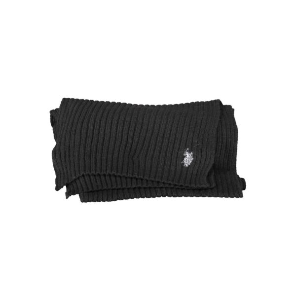 U.S. POLO ASSN. Black Wool Men Scarf - Image 2