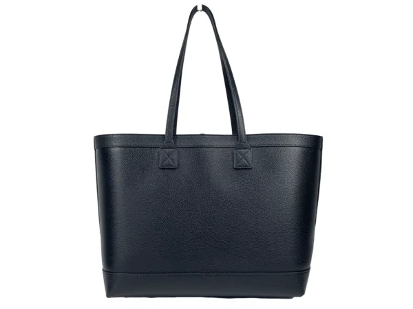 Burberry Medium Grainy Leather Black Tote Bag Purse - Image 4