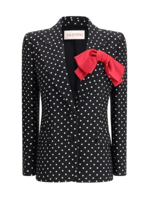 Valentino Polka dot single-breasted Blazer