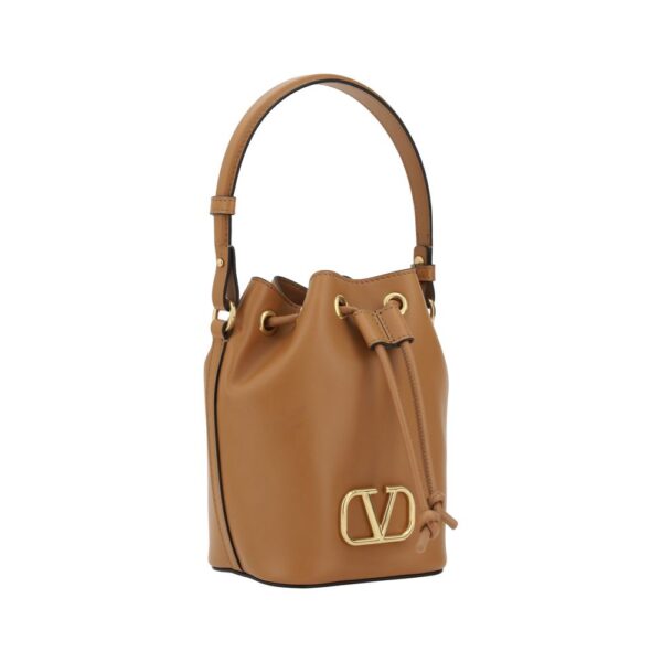 Valentino Garavani Mini Vlogo Drawstring Bucket Bag - Image 2