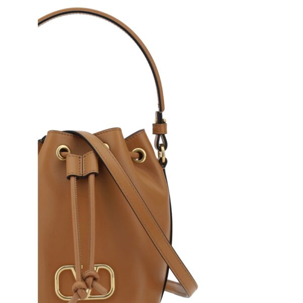 Valentino Garavani Mini Vlogo Drawstring Bucket Bag - Image 4