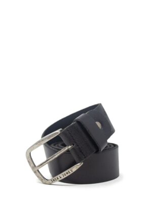 Jack Jones Black Leather Belt