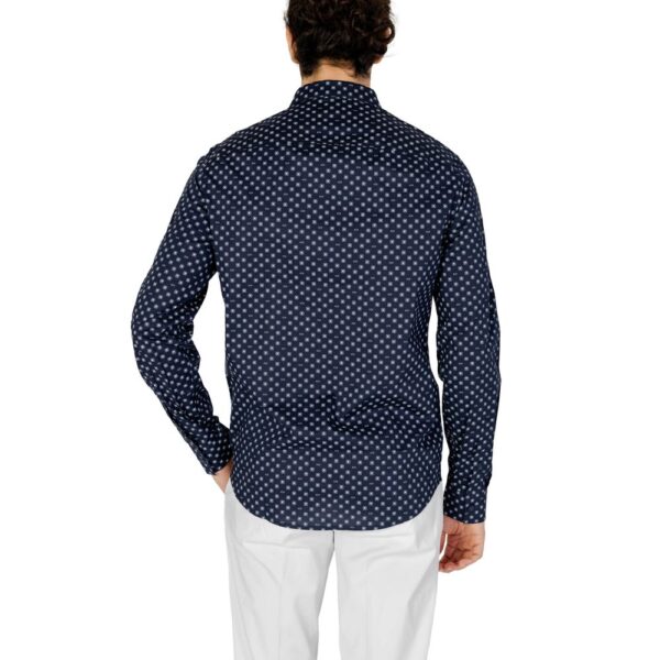 Armani Exchange Blue Cotton Shirt - Image 2