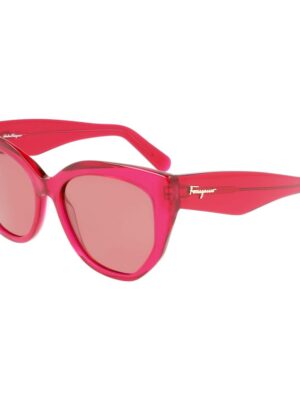 Ferragamo Red Acetate Sunglasses