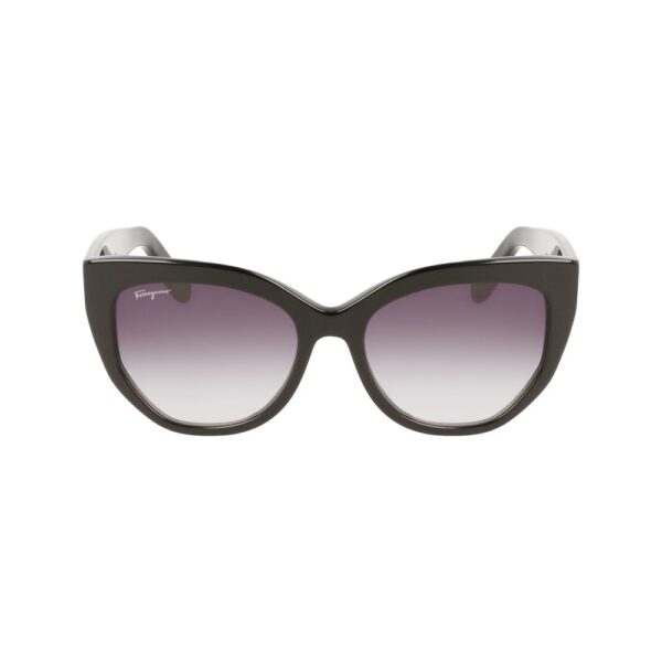 Ferragamo Black Haircalf Sunglasses - Image 2