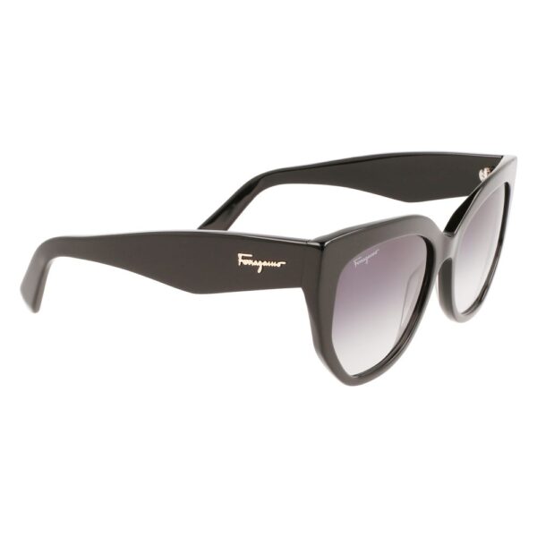 Ferragamo Black Haircalf Sunglasses - Image 3