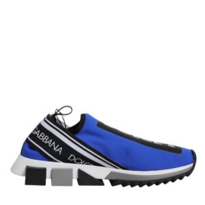 Dolce & Gabbana Blue Logo Low Top Sorrento Sneakers Shoes