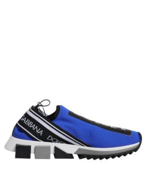 Dolce & Gabbana Blue Logo Low Top Sorrento Sneakers Shoes