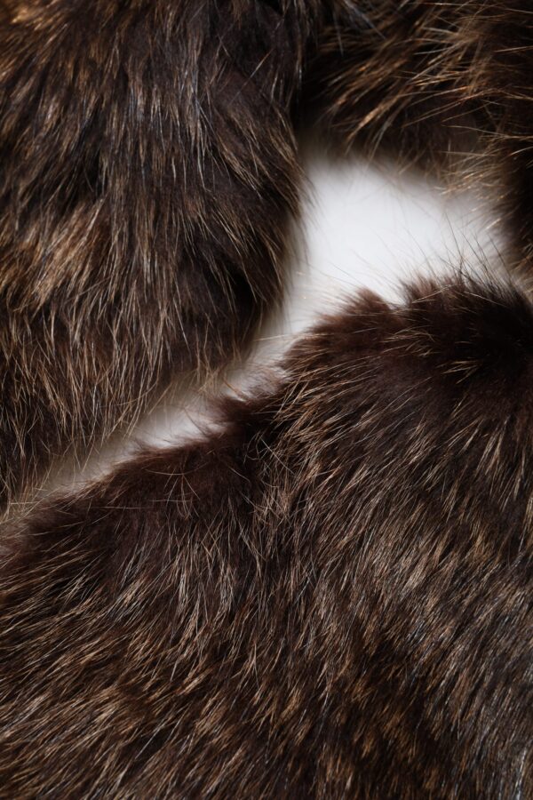 Dolce & Gabbana Brown Raccoon Fur Neck Warmer Winter Scarf - Image 4