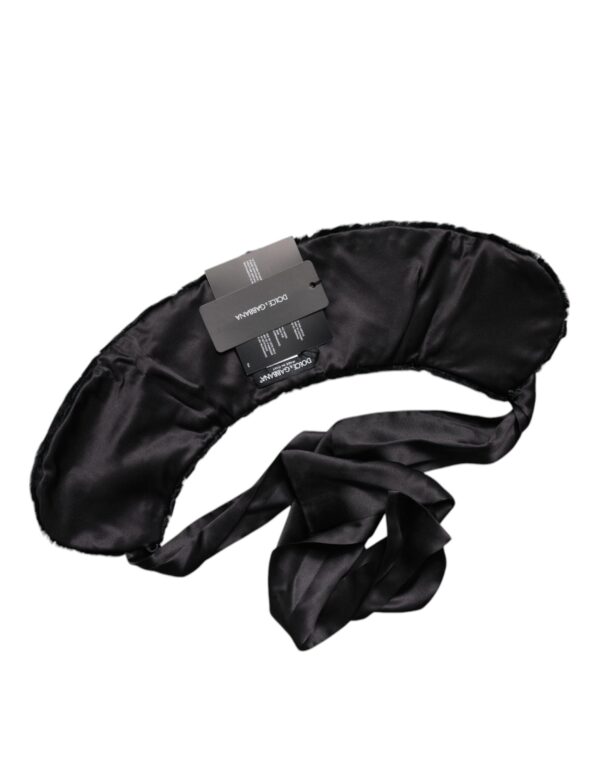 Dolce & Gabbana Black Lamb Fur Women Neck Warmer Winter Scarf - Image 4