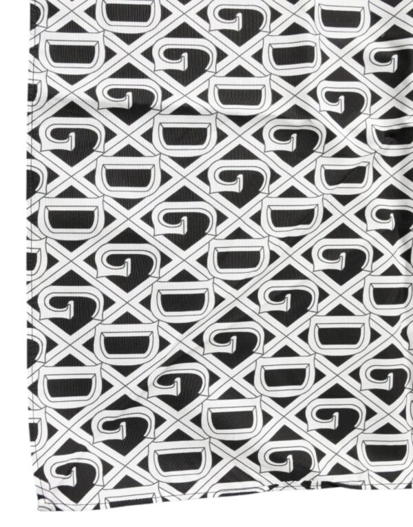 Dolce & Gabbana White Logo Monogram Cotton Bandana Scarf - Image 4