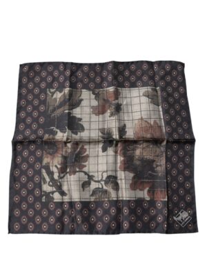 Dolce & Gabbana Multicolor Floral Fantasy Handkerchief Scarf