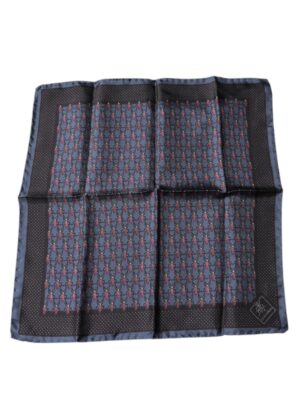 Dolce & Gabbana Dark Blue Beetle Square Handkerchief Scarf