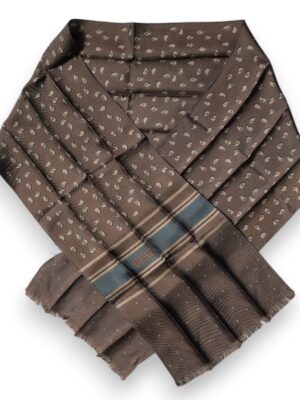 Dolce & Gabbana Brown Fantasy Silk Neck Wrap Shawl Scarf