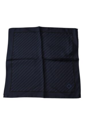 Dolce & Gabbana Dark Blue Fantasy Square Handkerchief Scarf