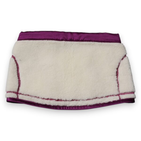 Dolce & Gabbana White Purple Cashmere Fleece Neck Warmer Scarf - Image 5