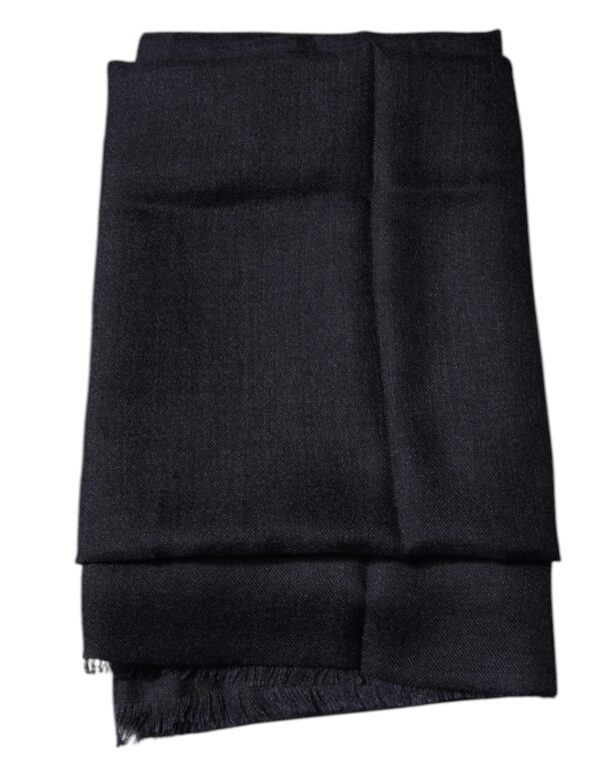 Dolce & Gabbana Black Cashmere Foulard Neck Wrap Shawl Scarf - Image 2