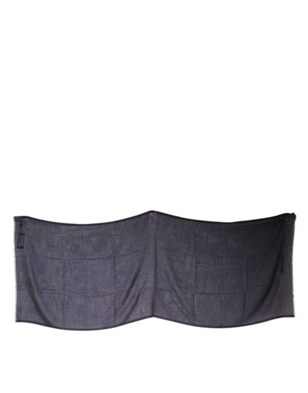 Dolce & Gabbana Black Cashmere Foulard Neck Wrap Shawl Scarf - Image 3