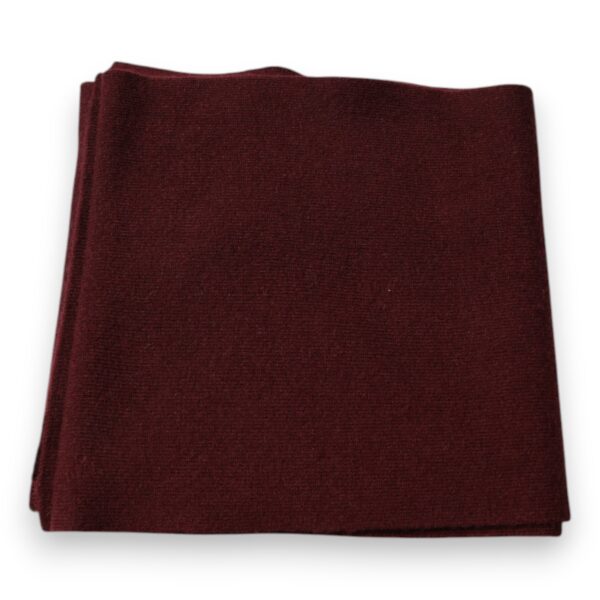Dolce & Gabbana Maroon Cashmere Skinny Neck Wrap Scarf - Image 3