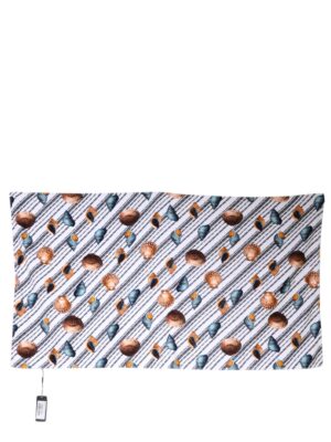 Dolce & Gabbana Multicolor Stripes Seashells Beach Towel