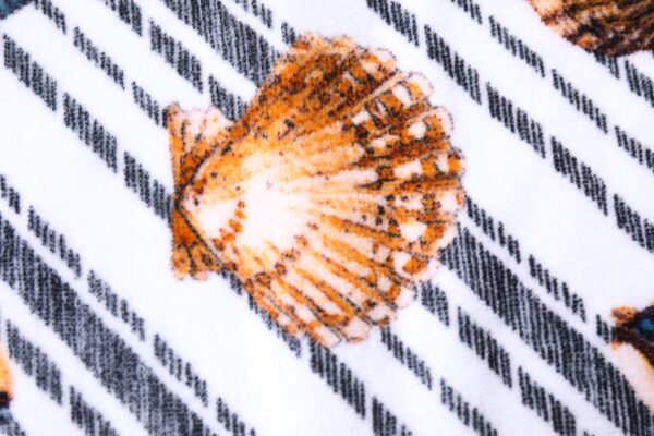 Dolce & Gabbana Multicolor Stripes Seashells Beach Towel - Image 5