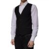 Dolce & Gabbana Black Wool Formal Dress Men Waistcoat Vest - Image 3