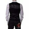Dolce & Gabbana Black Wool Formal Dress Men Waistcoat Vest - Image 4
