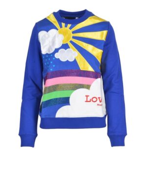 Love Moschino Blue Cotton Sweater