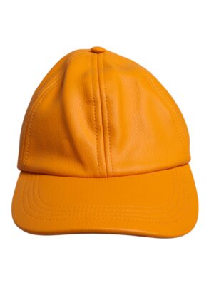 Dolce & Gabbana Orange Cotton 6 Panels Baseball Cap