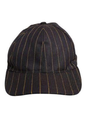 Dolce & Gabbana Brown Stripes Cotton 6 Panels Baseball Cap