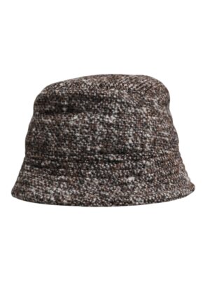 Dolce & Gabbana Brown Alpaca Wool Woven Bucket Hat