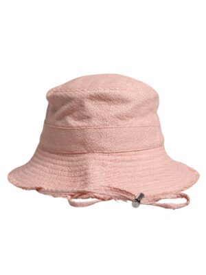 Dolce & Gabbana Pink Cotton Wide Brim Bucket Hat