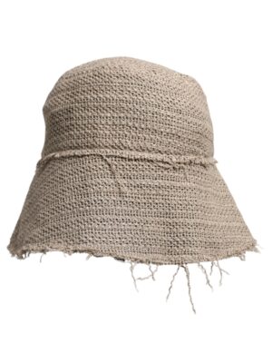Dolce & Gabbana Beige Linen Wide Brim Bucket Hat