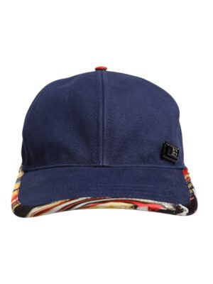 Dolce & Gabbana Blue Cotton 6 Panels Baseball Cap