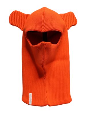 Dolce & Gabbana Orange Cotton Whole Head Wrap Balaclava Hat