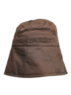 Dolce & Gabbana Brown Logo Monogram Cotton Bucket Cap